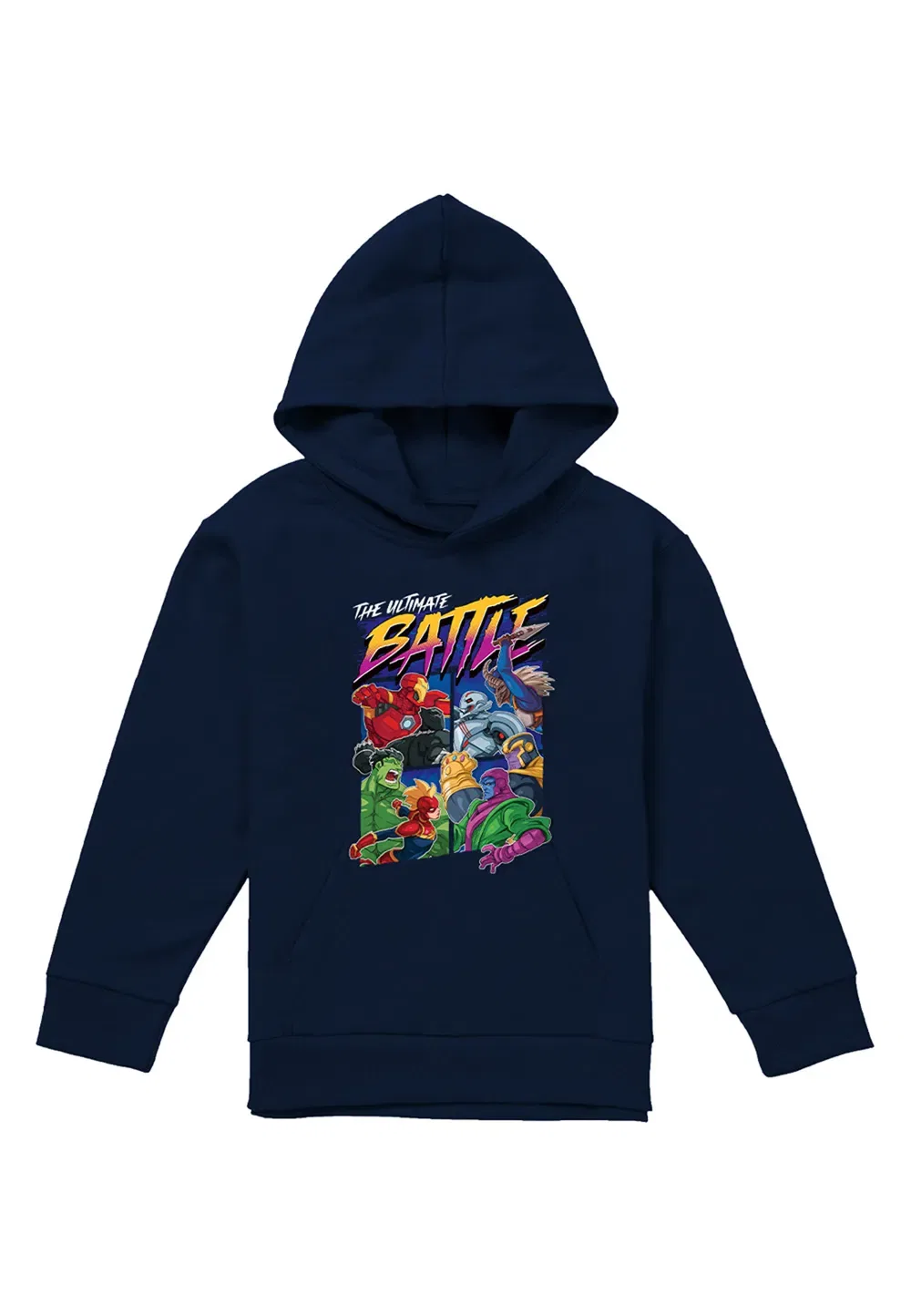 Детская худи Marvel The Ultimate Battle, темно-синий, темно-синий — фото 4