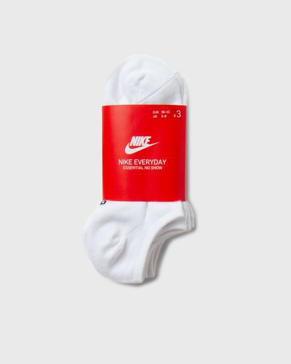 

Носки Nike No-Show Socks 3-Pack, белый/черный