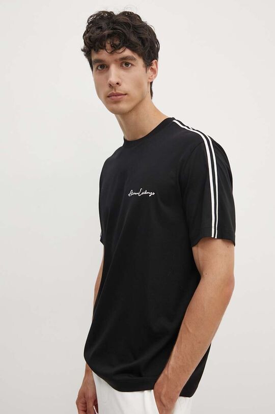 

Хлопковая футболка Armani Exchange, черный