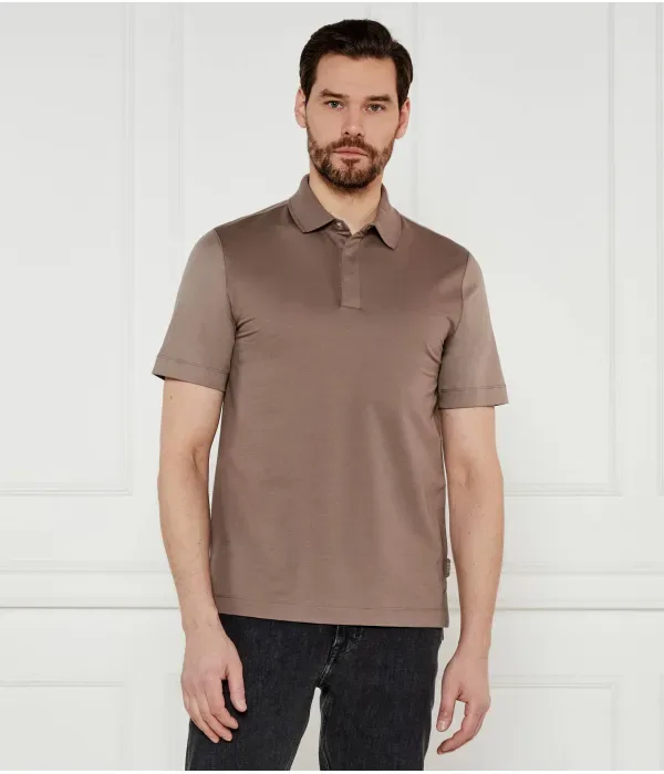 Поло P-Prout 224 regular fit Boss, коричневый