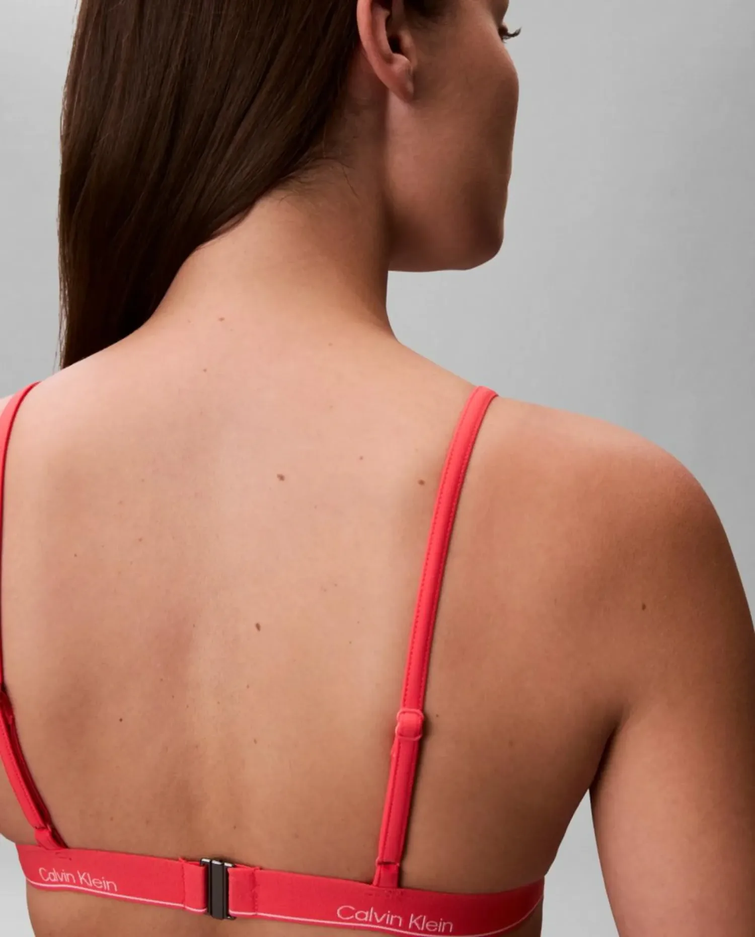 Верхняя часть бикини треугольной формы Calvin Klein, красный — фото 3