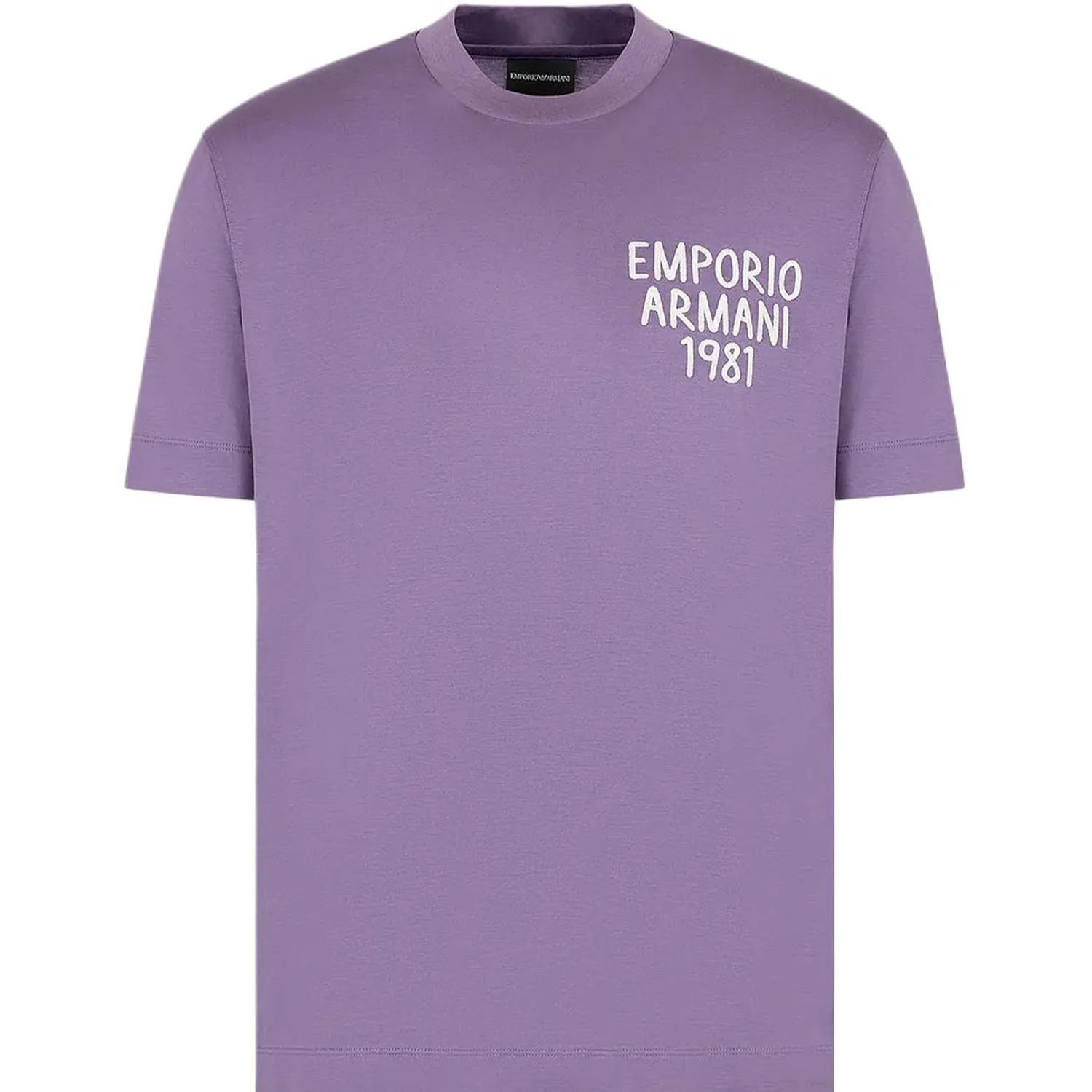Футболка мужская с круглым вырезом EMPORIO ARMANI, фиолетовый