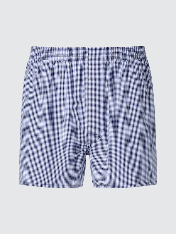 

Тканые трусы (клетка гингем) Uniqlo, 65 blue