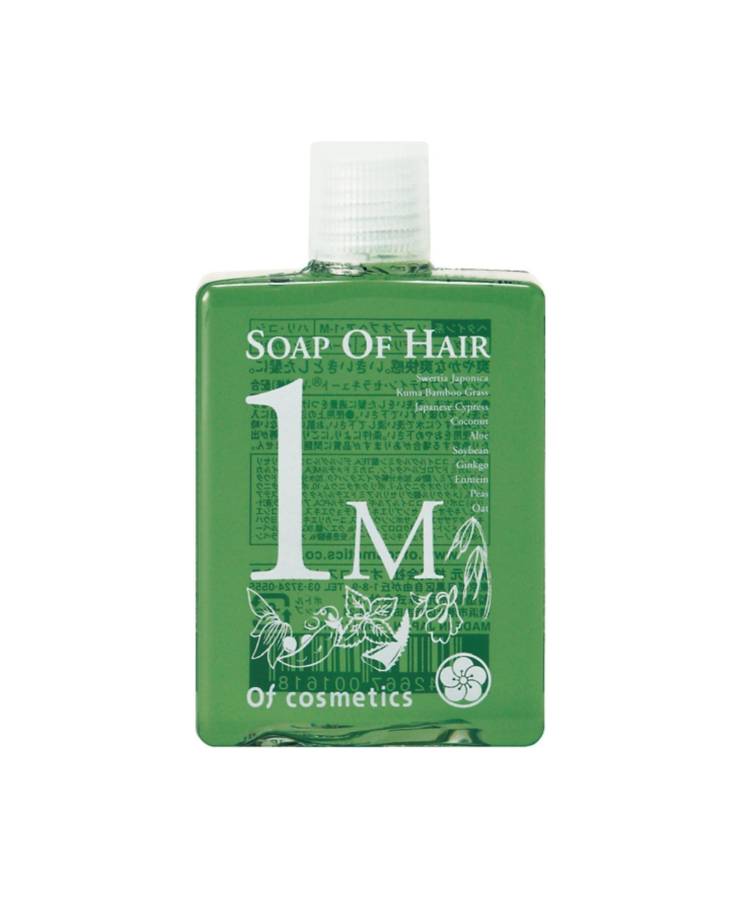 Шампунь для волос Soap of Hair 1-M в портативной мини-бутылочке с ароматом мяты. Of Cosmetics, others