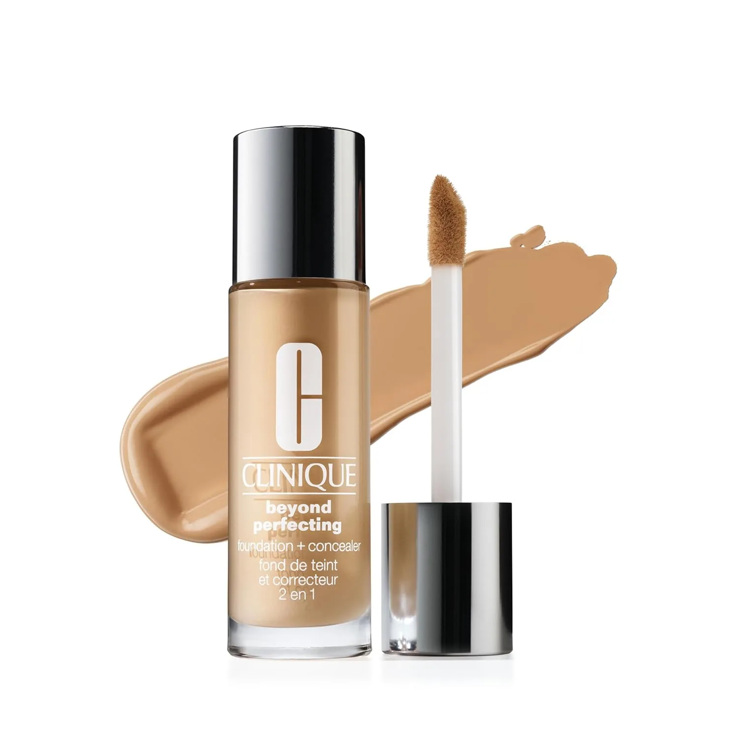 Жидкая тональная основа и консилер Clinique Beyond Perfecting Lightweight для сухой, комбинированной и жирной кожи | Полное покрытие + естественный матовый финиш, AY Sand CN 90 - medium, cool-neutral undertones