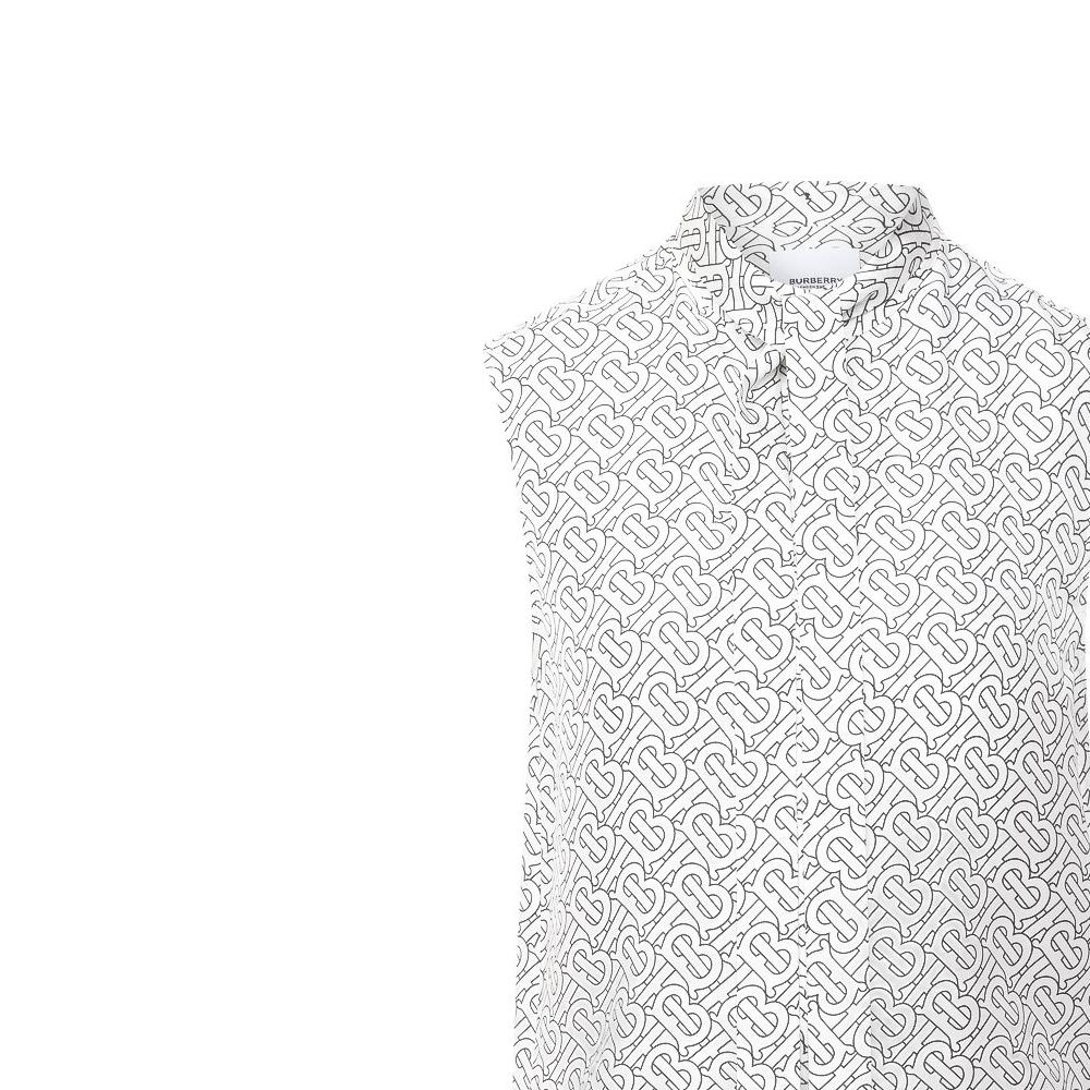 Рубашка Burberry Women's, летняя, серо-белый — фото 3