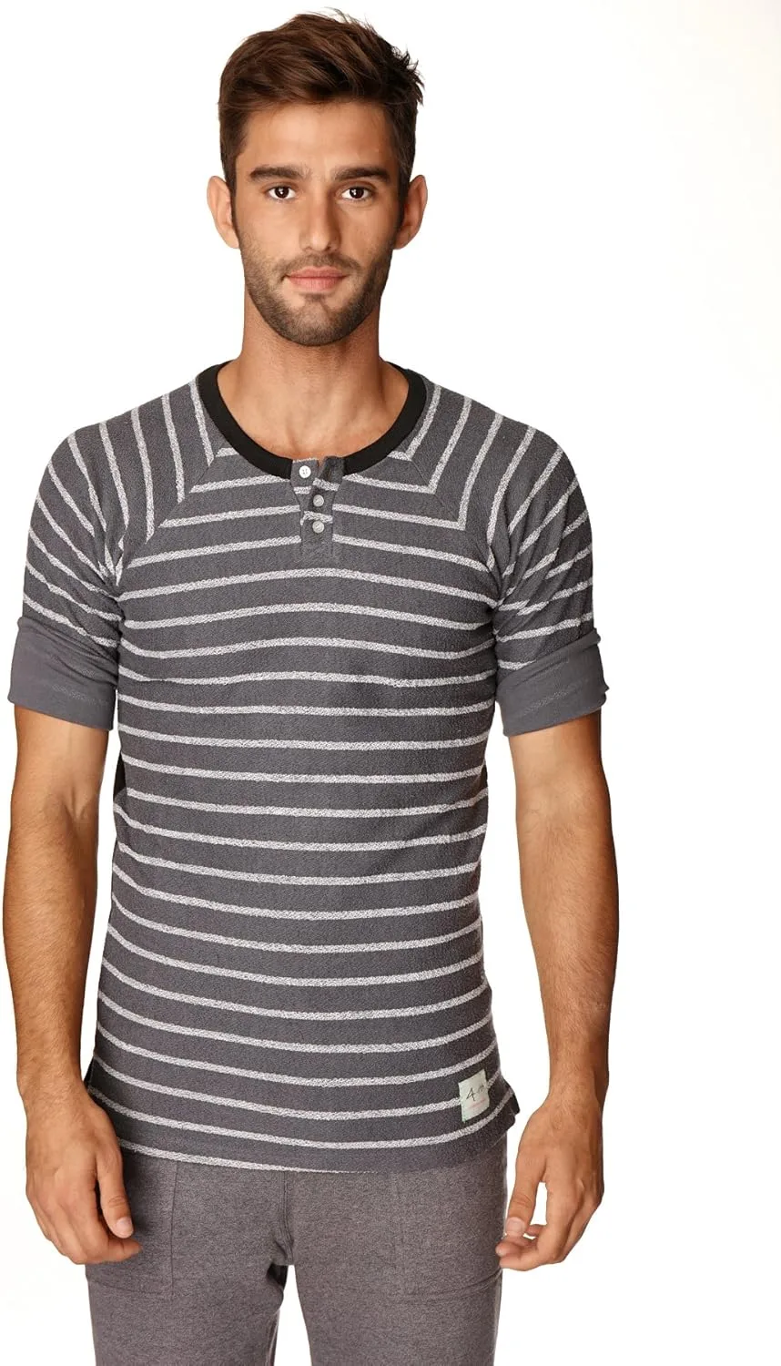 

Мужская футболка Henley в полоску French Terry Loop 4-rth