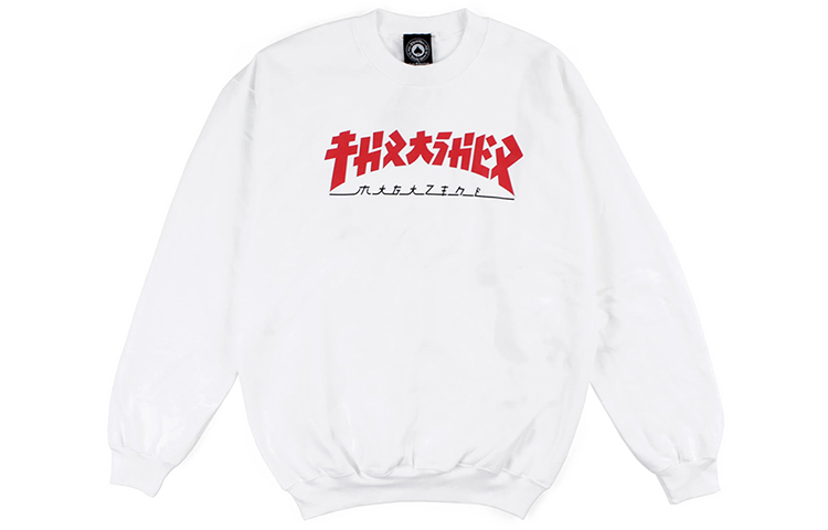 

Thrasher Толстовка унисекс, версия для США, белая