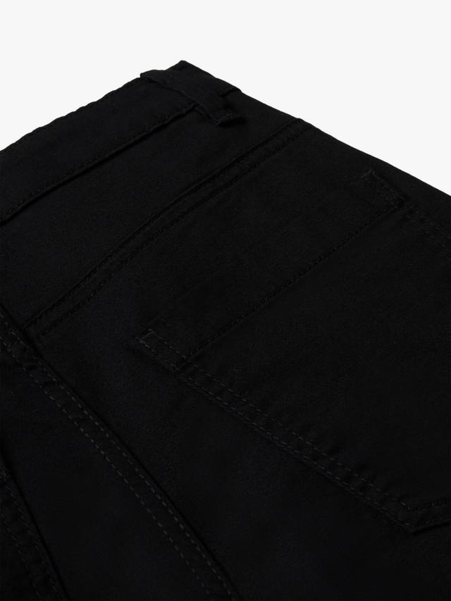 Детские брюки slim с пятью карманами из хлопкового состава Benetton, Black — фото 3