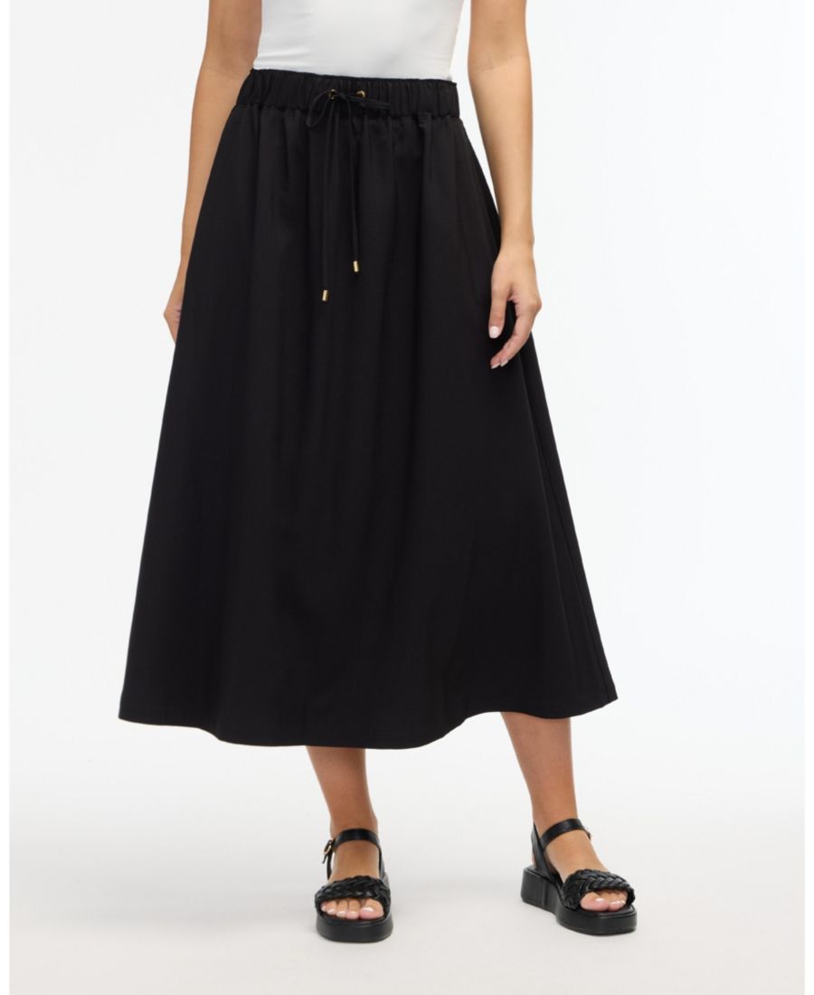 

Женская юбка из тенселя, надевается через голову Ellen Tracy, Black