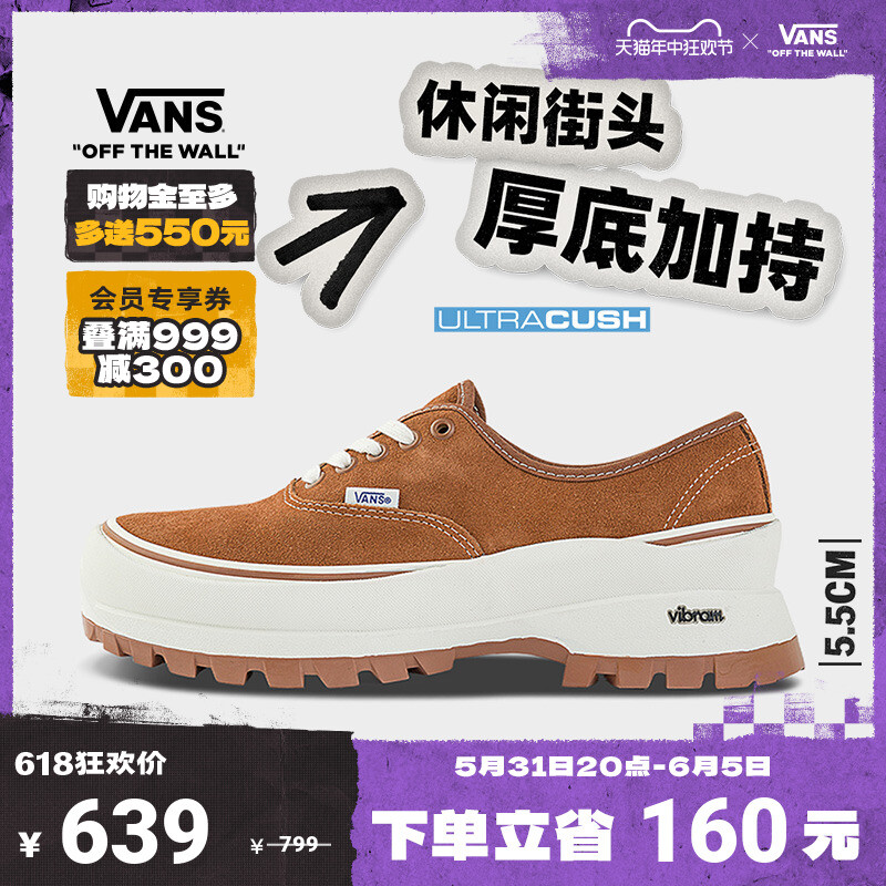 

Кроссовки Vans Authentic Vibram Maillard, коричневый