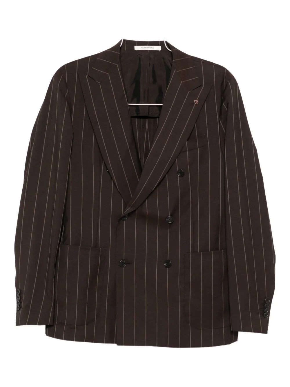 

Костюм в тонкую полоску с прорезными карманами TAGLIATORE, коричневый