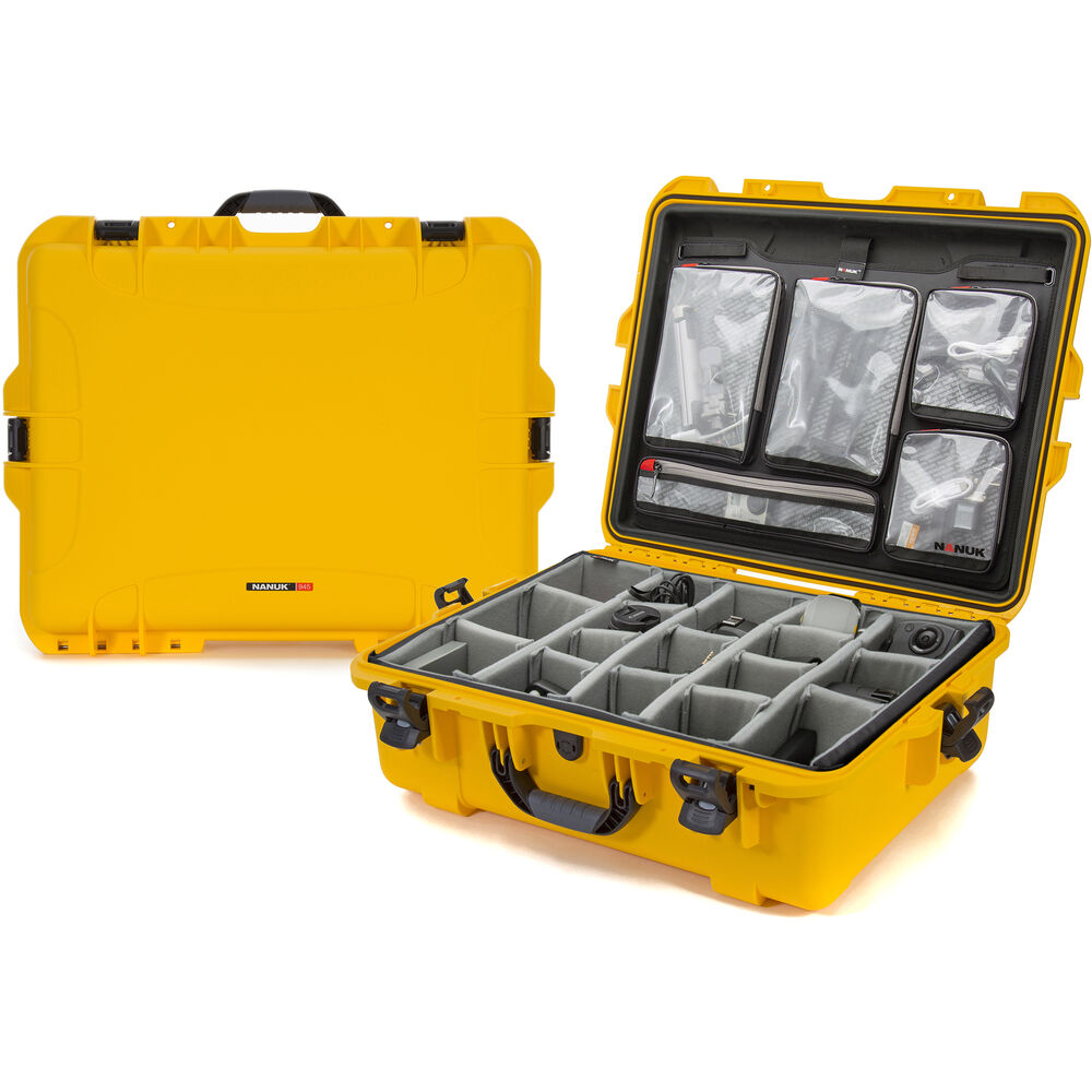 

Профессиональный фотокомплект из жесткого чехла для камеры Nanuk 945 (желтый, 50,2 л)