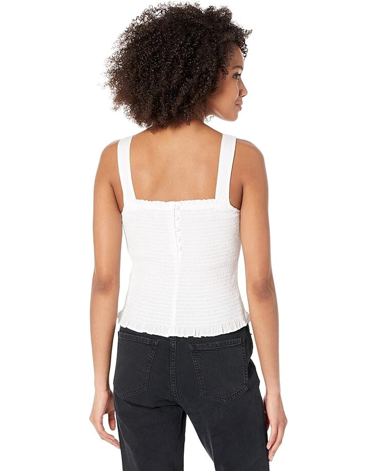 

Топ Madewell Lucie Smocked Tank Top, цвет Eyelet White