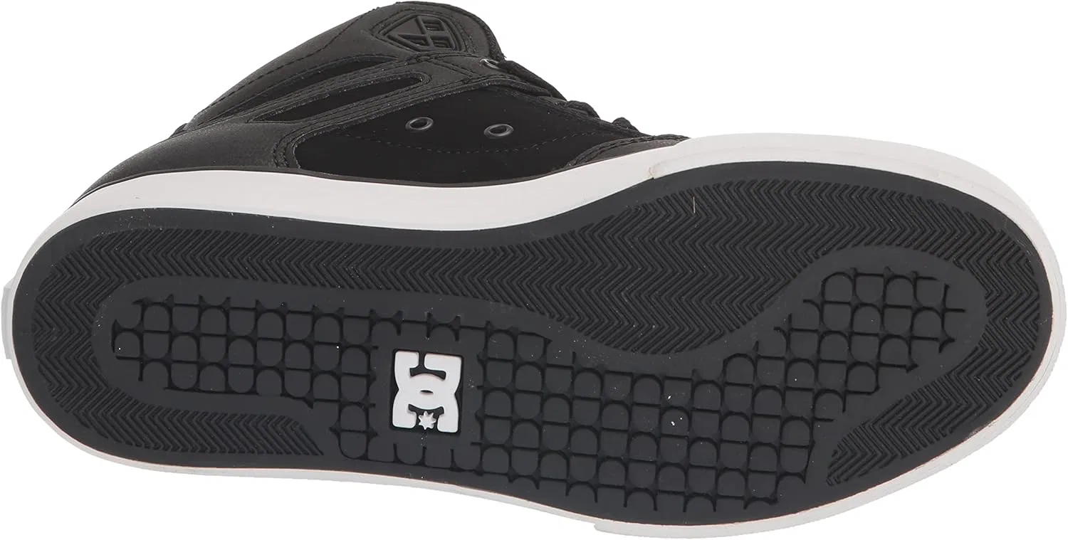 DC Shoes Мужские скейтбордические кроссовки DC ADYS400043, черно-бело-синие — фото 4