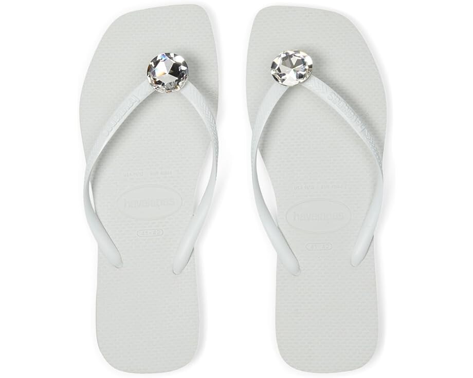 Сандалии Havaianas Slim Square Centenary Diamond Sandals, белый