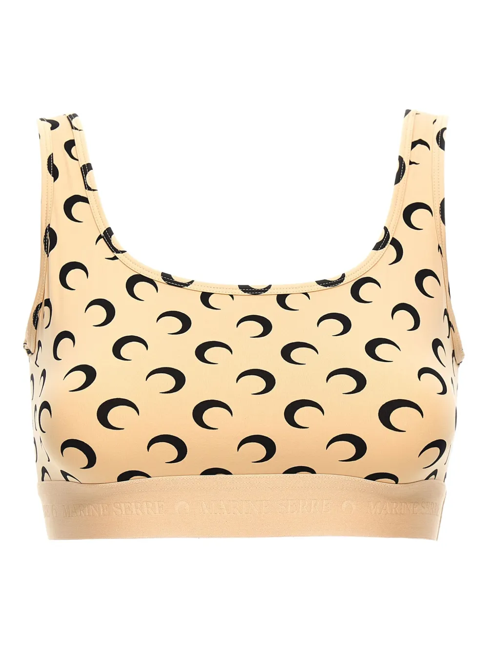 

Спортивный бюстгальтер с принтом в виде полумесяца Marine Serre, нейтральный