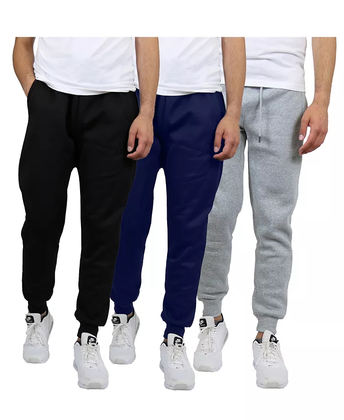 

Мужские классические флисовые спортивные брюки Modern Fit Heavyweight - набор из 3 шт Blue Ice, коричневый
