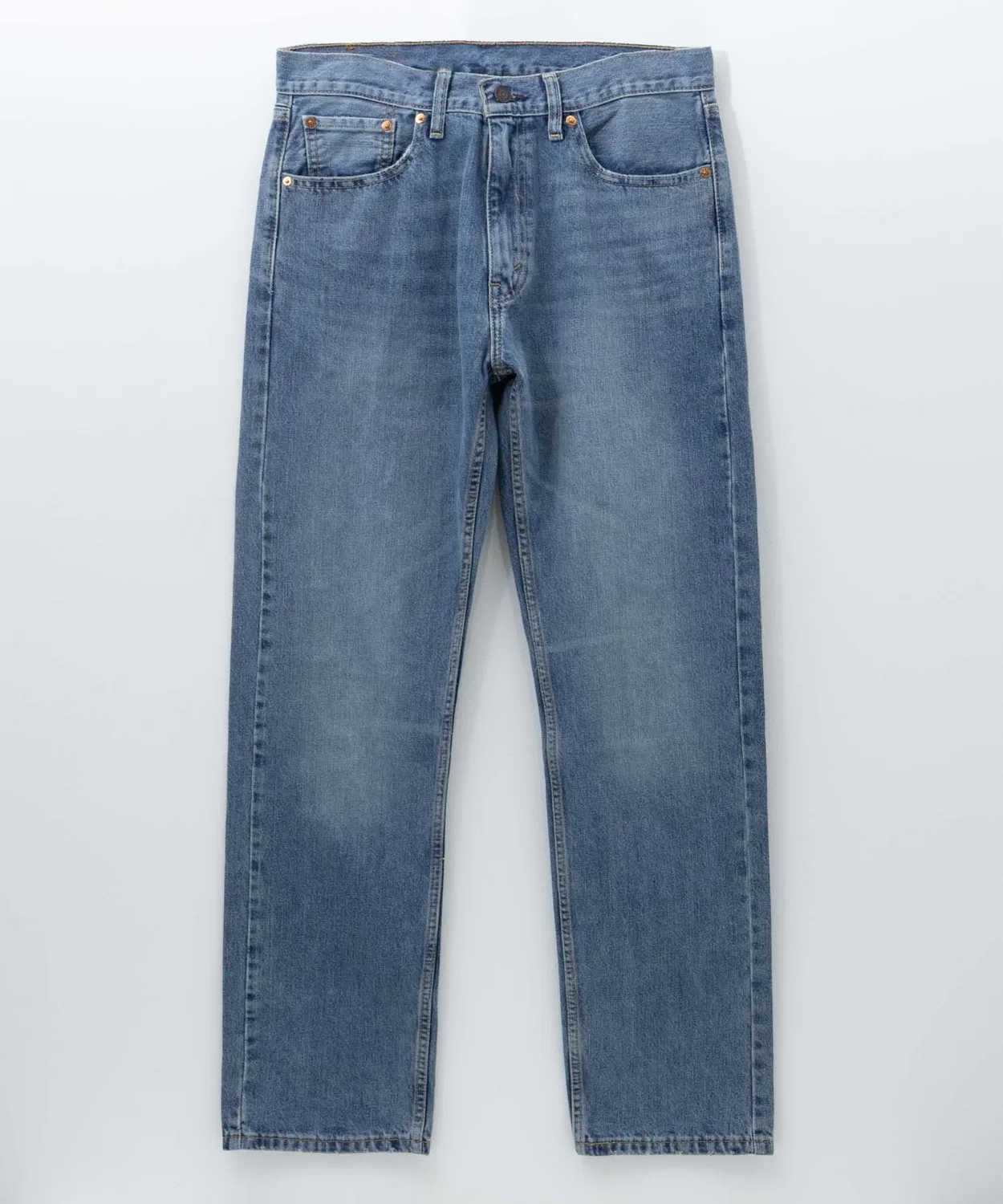 Джинсы прямые Levi's 505 Regular Fit, синие — фото 3