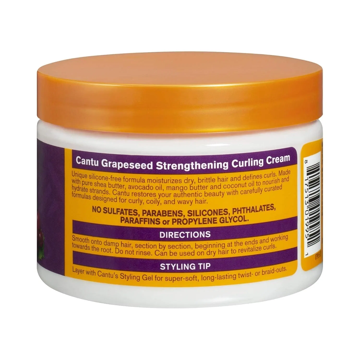 Крем для волос Cantu Grape Seed, 340 г Cantu, White — фото 3