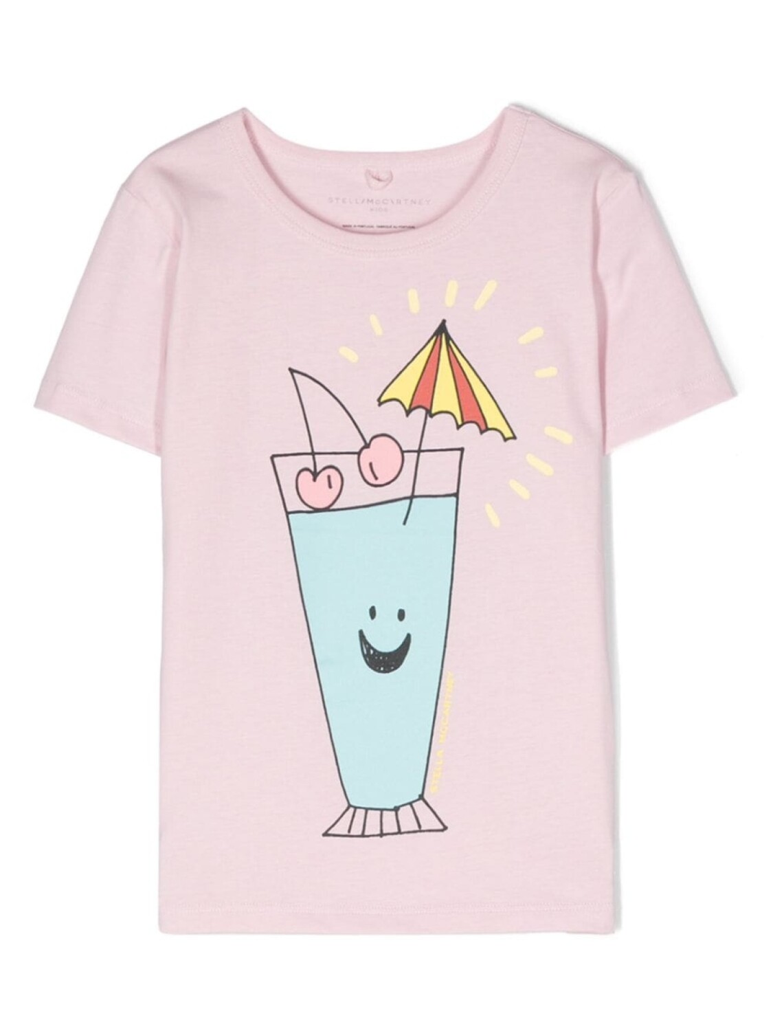 

Stella McCartney Kids футболка с графичным принтом, розовый