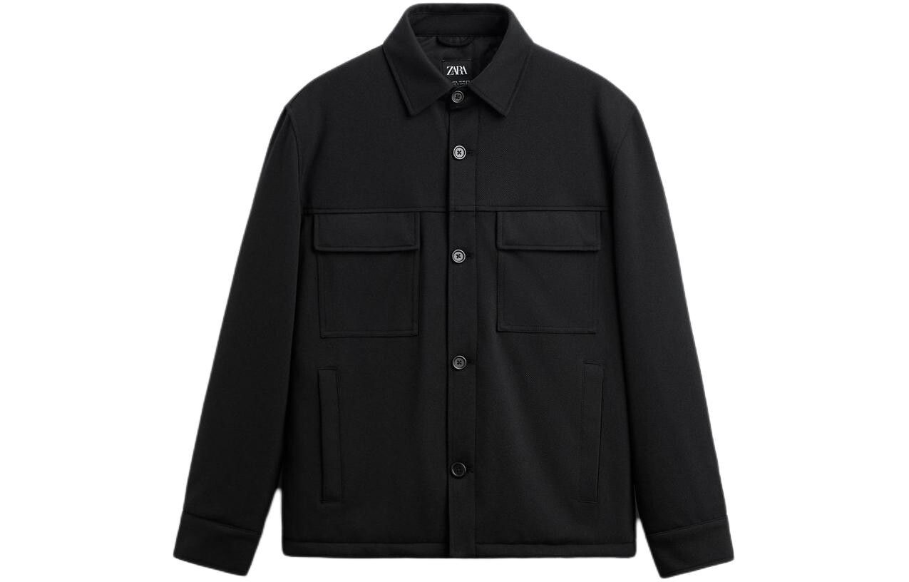 

Куртка мужская черная Zara, черный