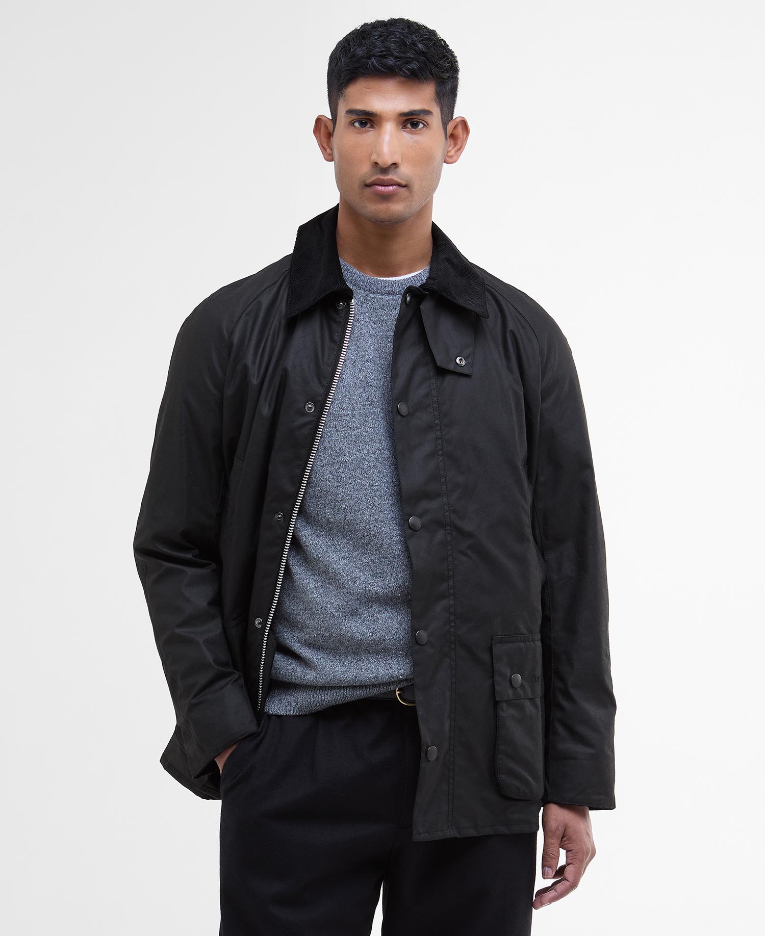 

Вощеная куртка Barbour Ashby, черный классический