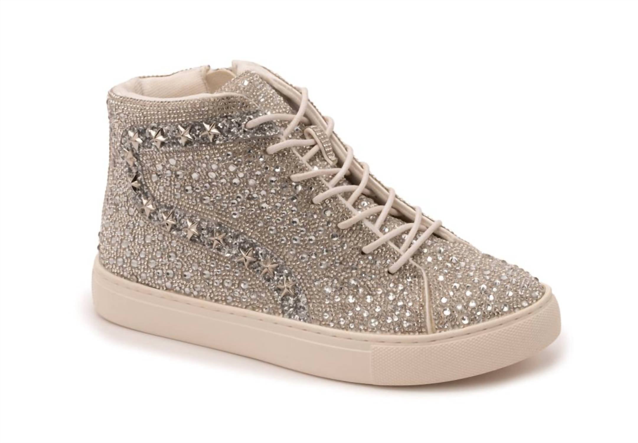 Женские яркие кроссовки High Top с прозрачными стразами Corkys Footwear, Clear Rhinestone