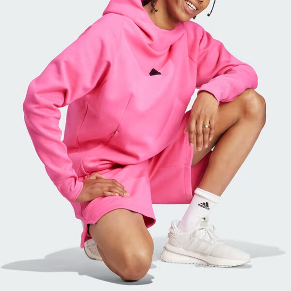 Толстовка Adidas New Adidas Z.N.E. Premium Hoodie 'Pink Fusion', розовый — фото 4
