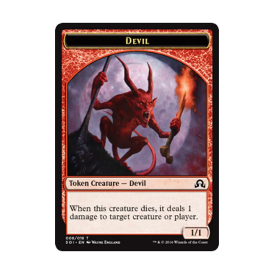 

CCG Дьявол - Жетон (T), MTG - Shadows Over Innistrad