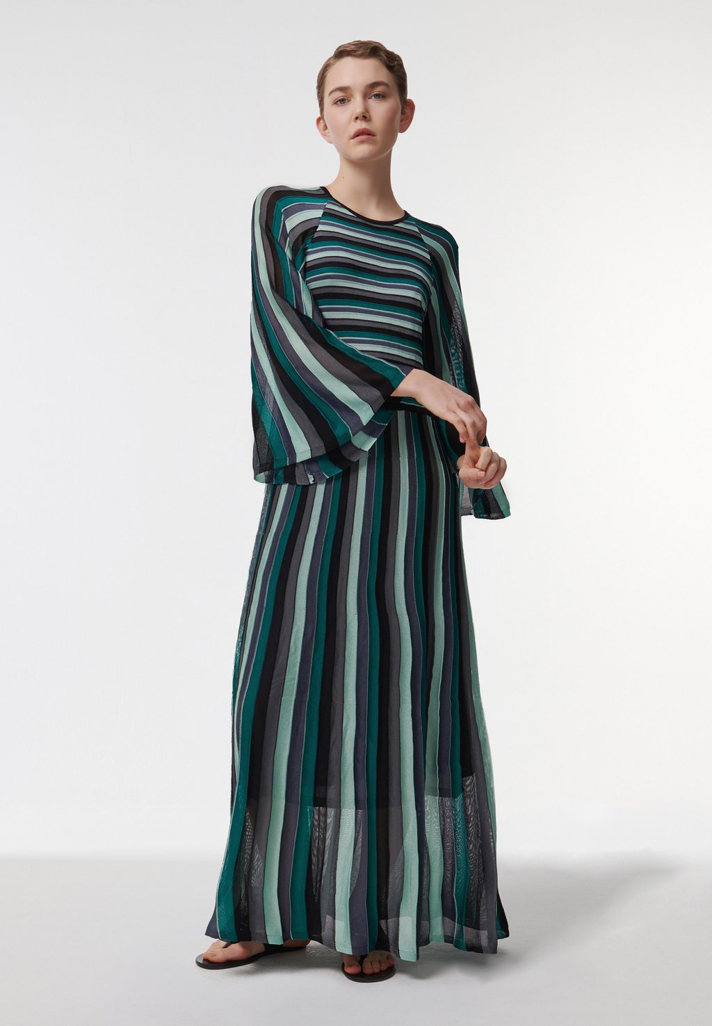 

Платье-джемпер STRIPE - Maxi dress Leem, зеленый