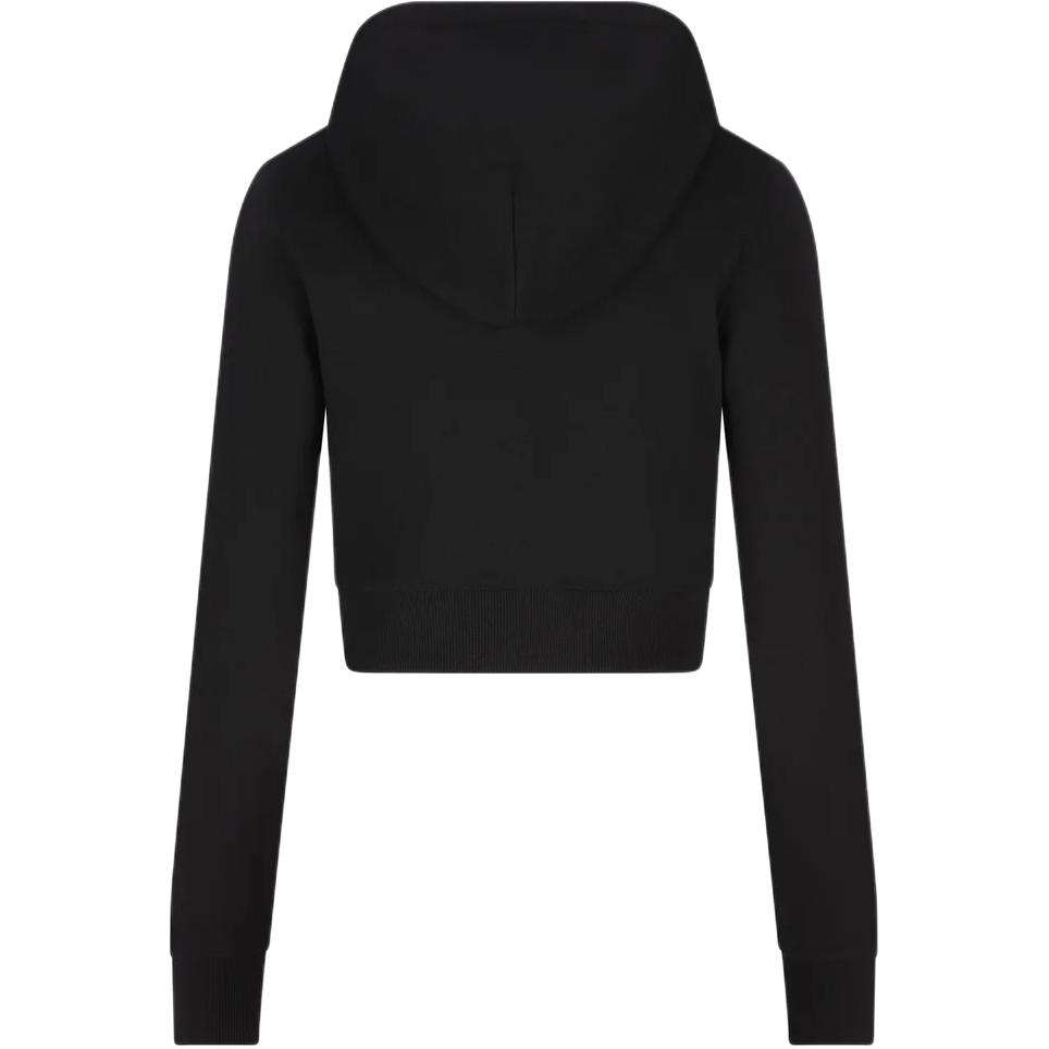 Худи с вырезом овальной формы и логотипом D F Slimmy Hood Od DIESEL, черный — фото 2