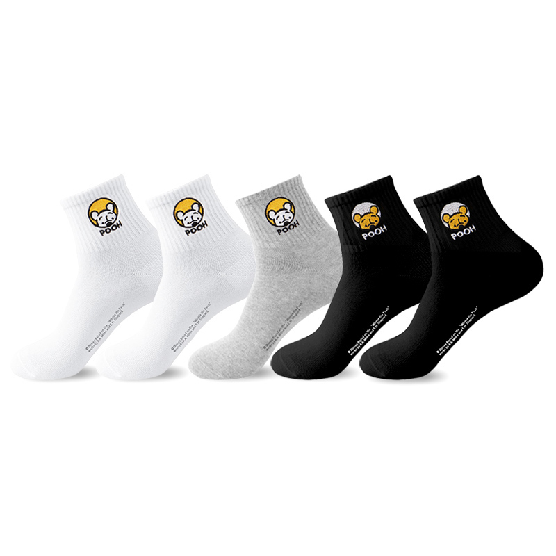 

Набор носков Winnie The Pooh Series Mid Calf, 5 пар, мужские, в подарочной упаковке Disney, черный