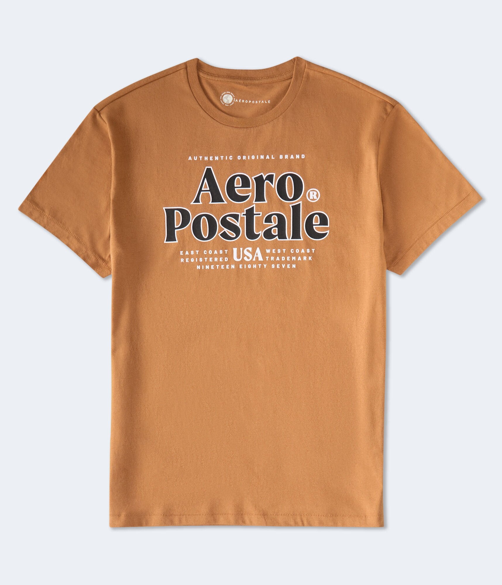 

Футболка с графическим логотипом Aeropostale Usa, коричневый