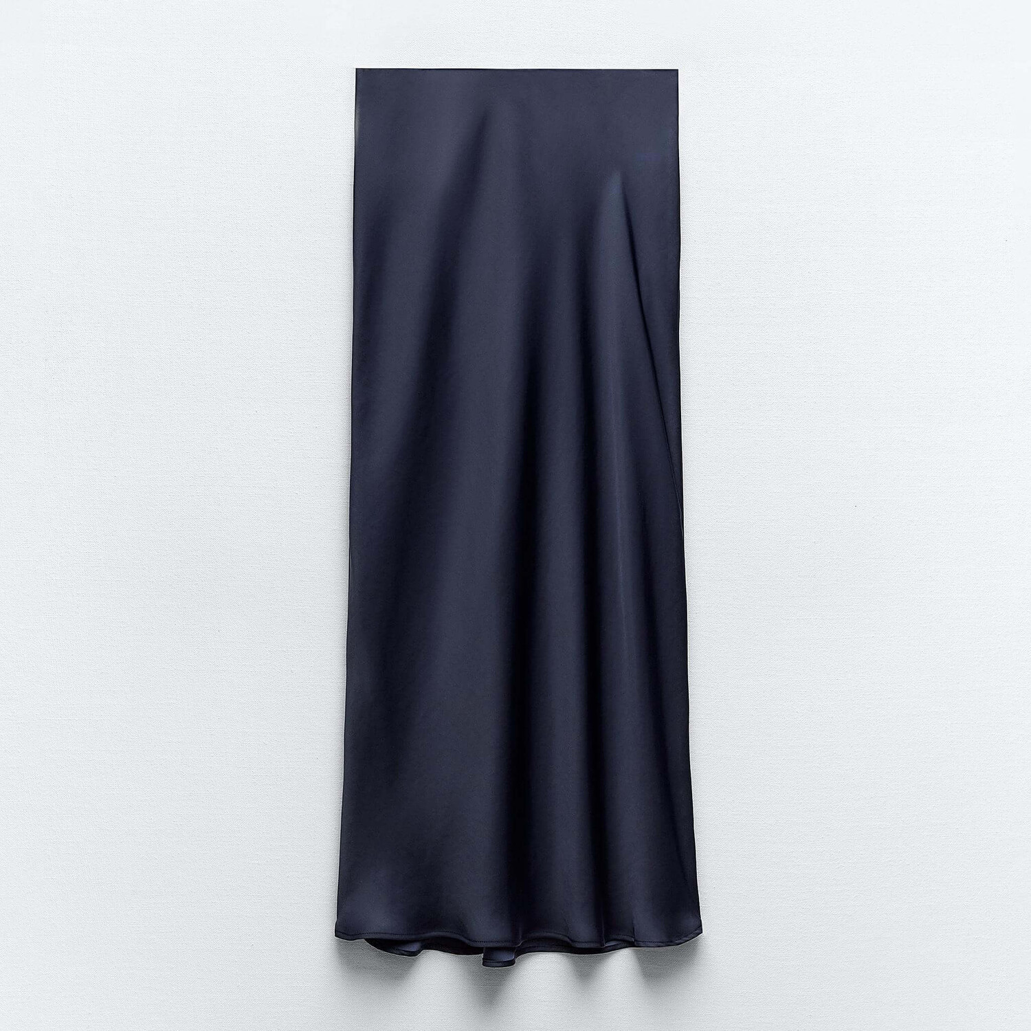 

Юбка-миди Zara Satin, темно-синий