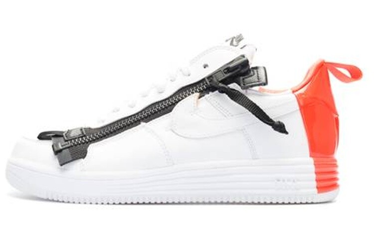 

Мужские кроссовки для скейтбординга Nike Lunar Force 1 с молнией, белый/оранжевый