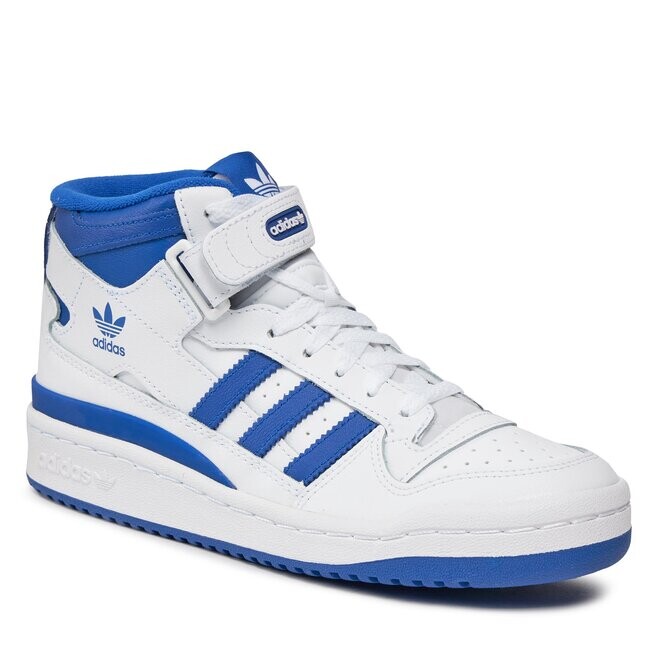 Кроссовки adidas Forum Mid FZ2085 Ftwwht/Royblu/Ftwwht, белый — фото 2
