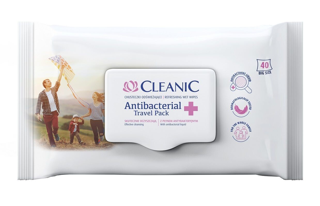 

Влажные салфетки Cleanic Travel Pack, 40 шт