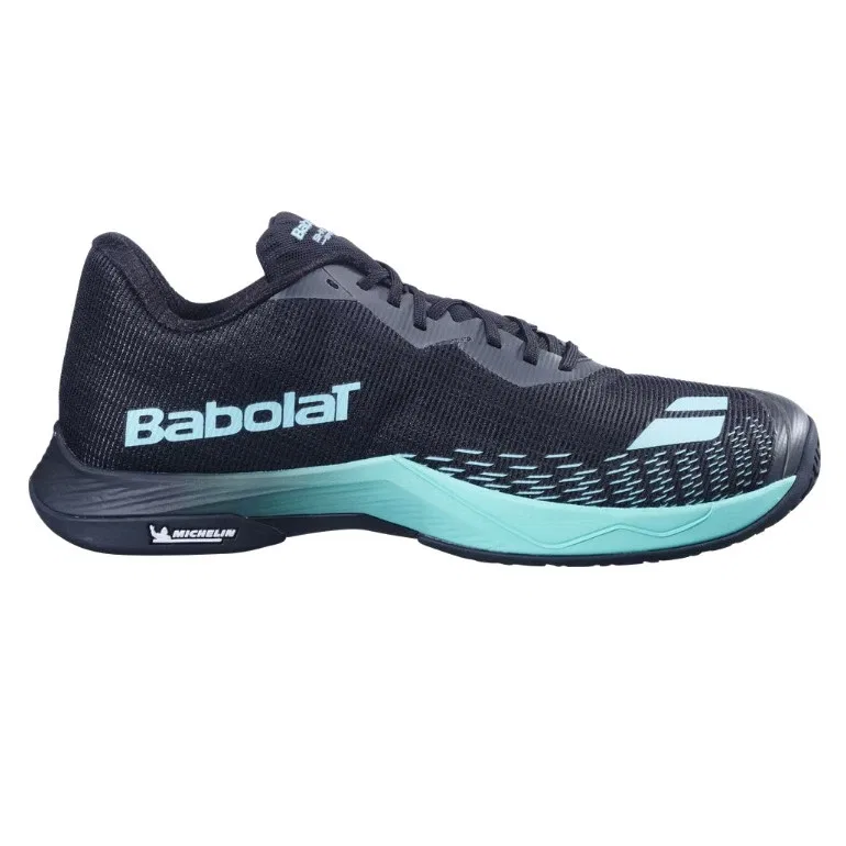 Мужские кроссовки для бадминтона «Shadow Spirit 2» от Babolat, Black X Cyan — фото 2