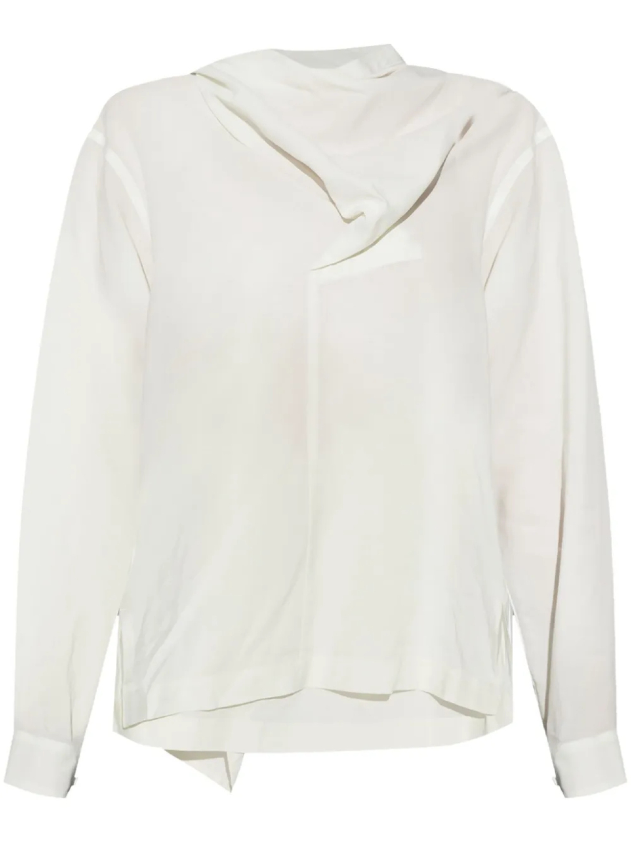 

Драпированная блузка Issey Miyake, белый