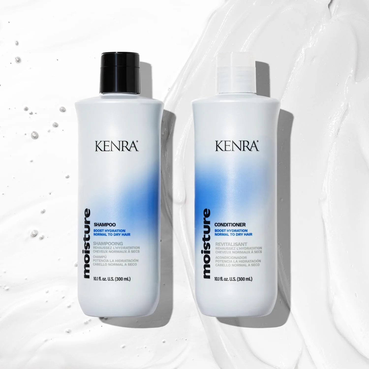 Шампунь Kenra Moisture для увлажнения, легкого расчесывания и блеска, для нормальных и сухих волос, бережный к окрашенным 299 мл (набор) — фото 3