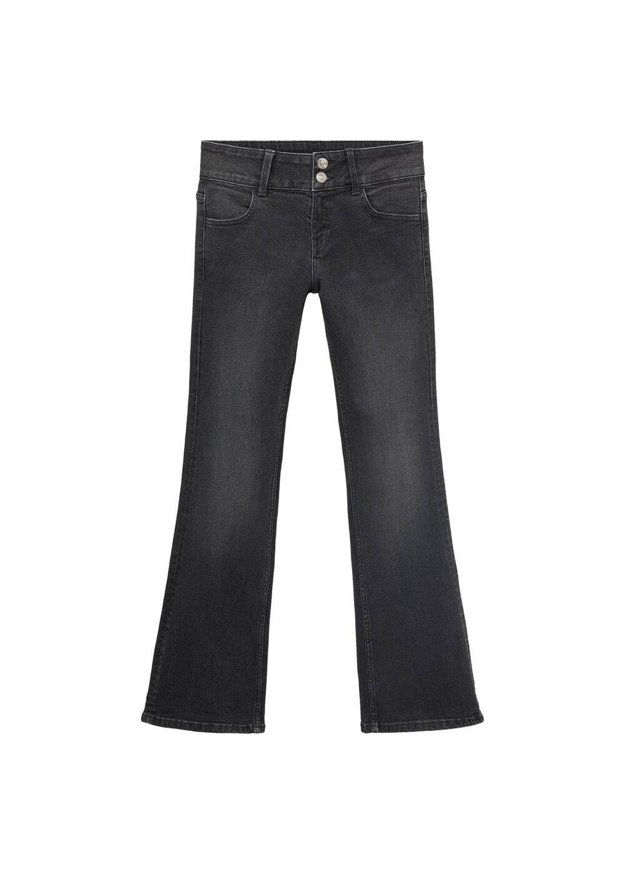 

Расклешенные джинсы MANGO TEEN Rectopo, Black denim