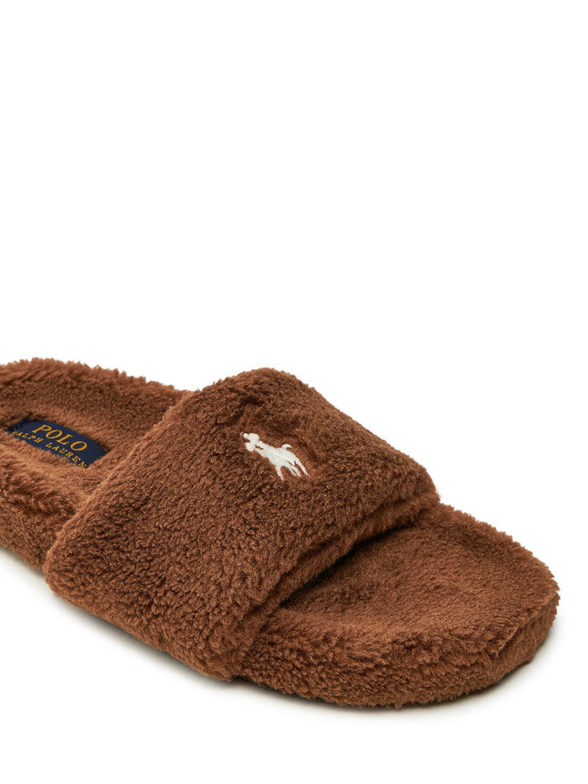 Тапочки Polo Ralph Lauren Elenore 842957051001, коричневый — фото 4