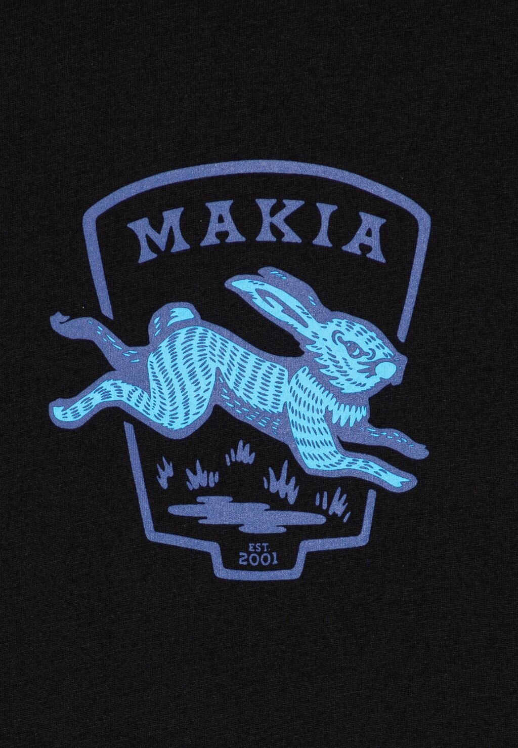 

Футболка с принтом RABBIT UNISEX Makia, черный