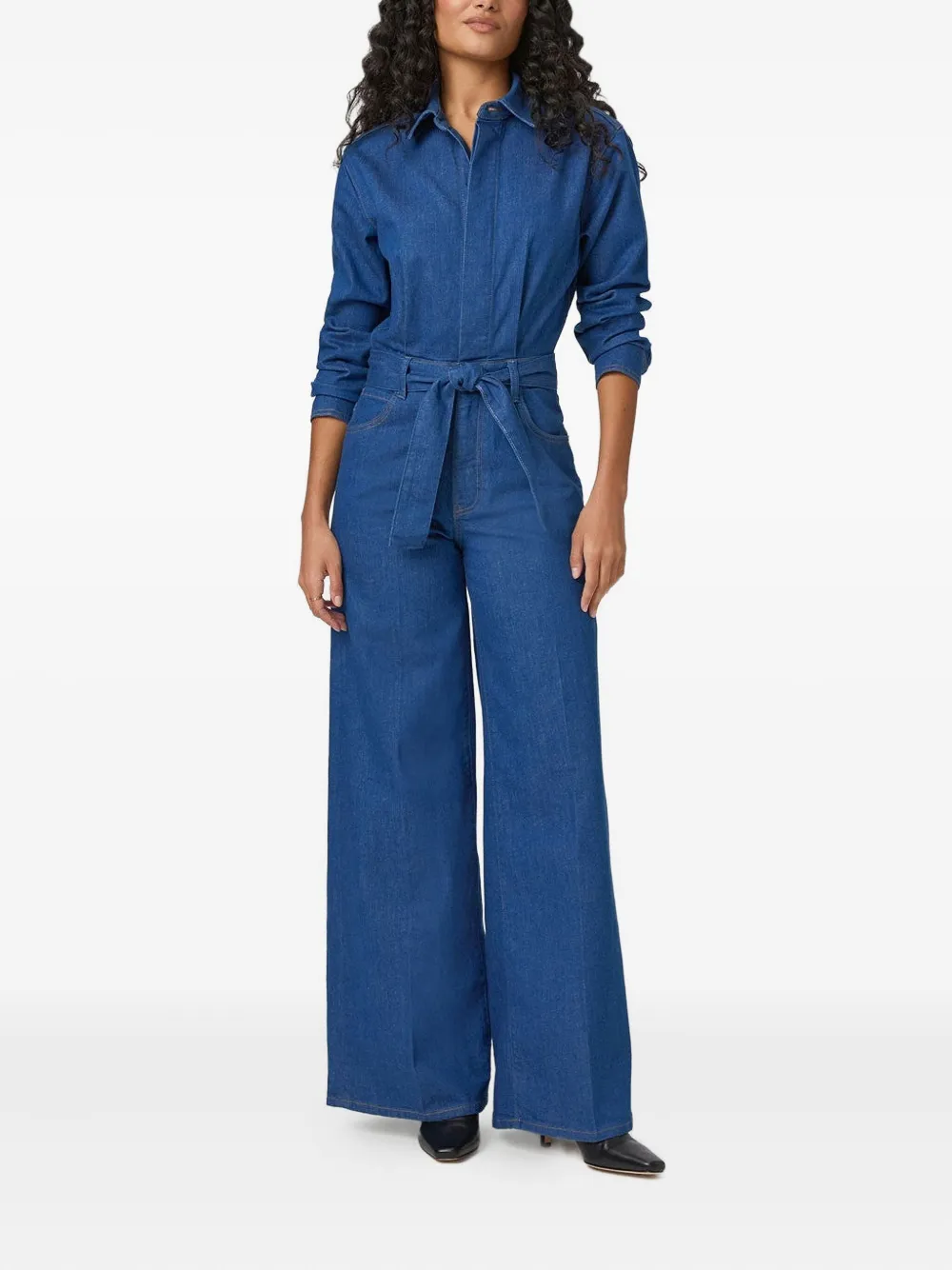 

Комбинезон с длинными рукавами и поясом PAIGE, синий