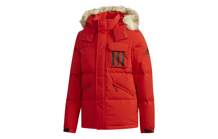 Adidas Мужская легкая алая пуховая куртка, Light Scarlet — фото 2
