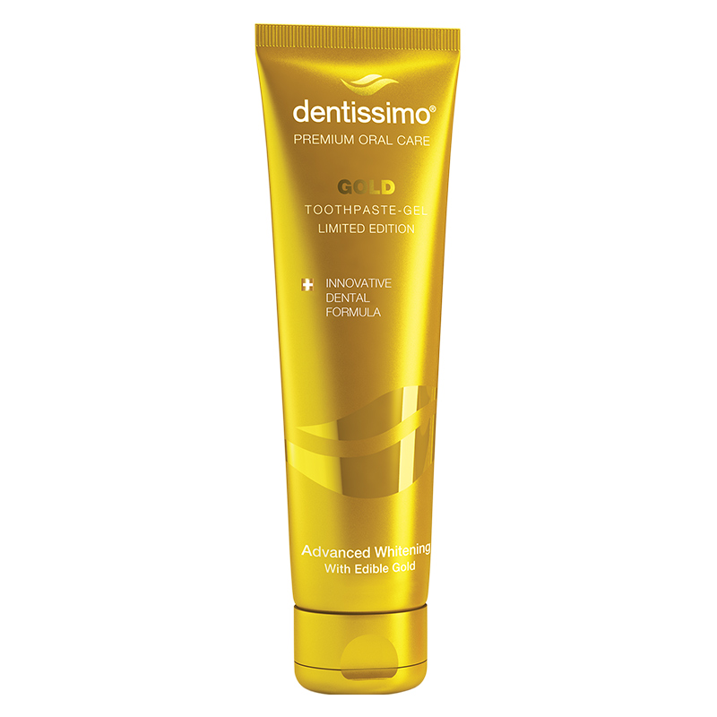 Зубная паста-гель Dentissimo Advanced Whitening Gold, 75 мл х 3 — фото 2