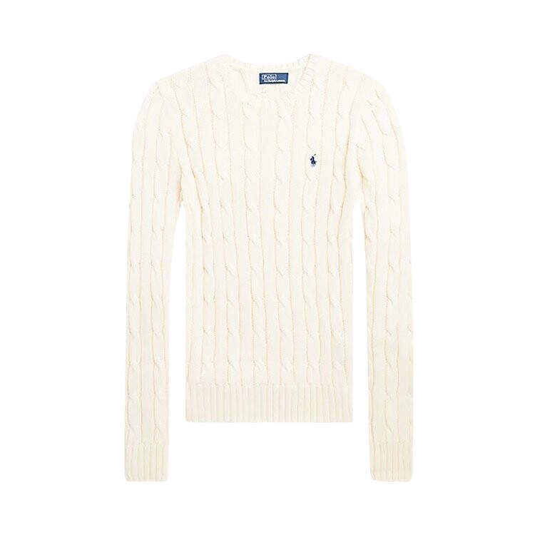

Свитер Polo Ralph Lauren Logo Cable Knit Sweater, цвет Authentic Cream