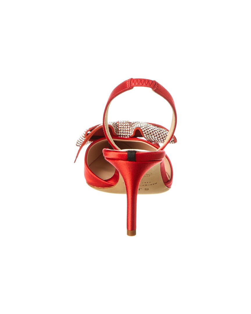 Туфли-лодочки SJP by Sarah Jessica Parker Emmanuel 70 Satin Slingback, красный — фото 3