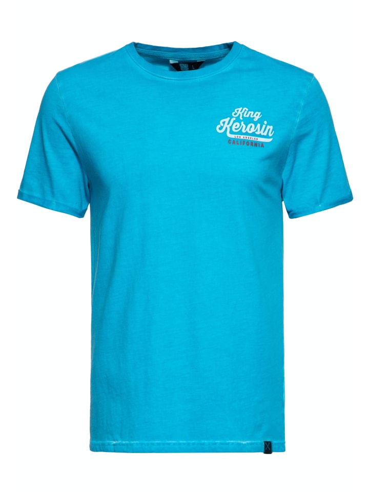 

Футболка King Kerosin Oil Washed Speedshop King Kerosin синего цвета, Синий, Футболка King Kerosin Oil Washed Speedshop King Kerosin синего цвета